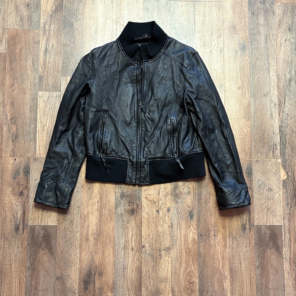 Rem Garson Black Leather Jacket